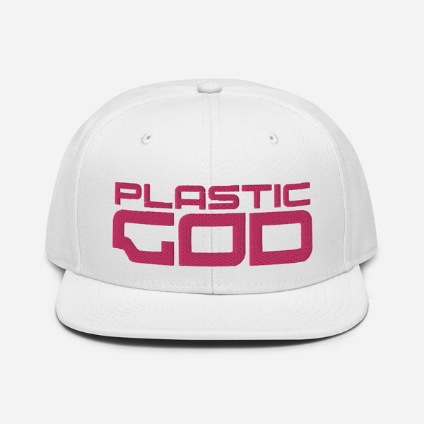 Plasticgod Pink & White Snapback Hat