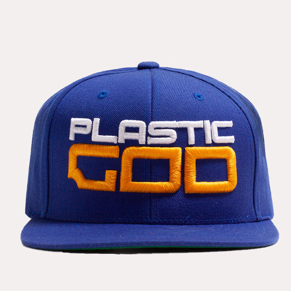 Plasticgod Blue Snapback Hat
